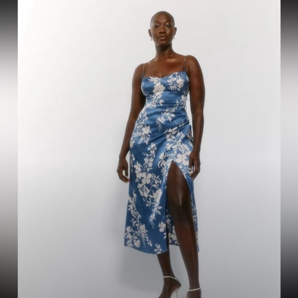 ✨ Reformation Marguerite Dress in Cyanotype✨ - Picture 1 of 6